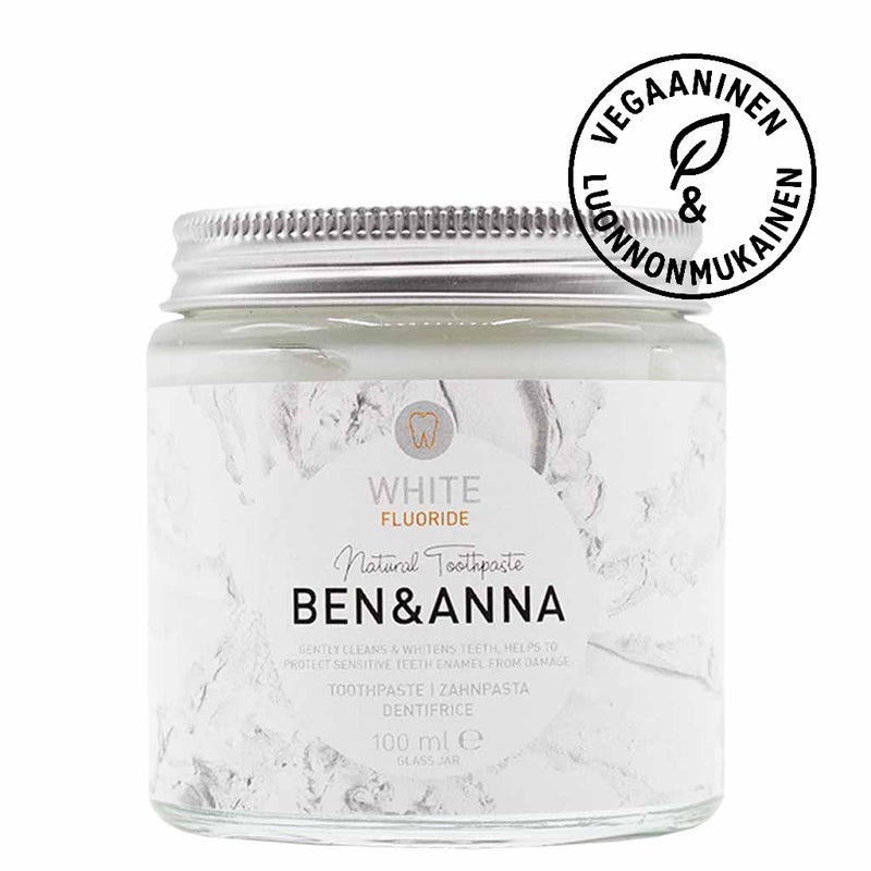 Ben & Anna &ndash; Valkaiseva fluorihammastahna (100 ml)