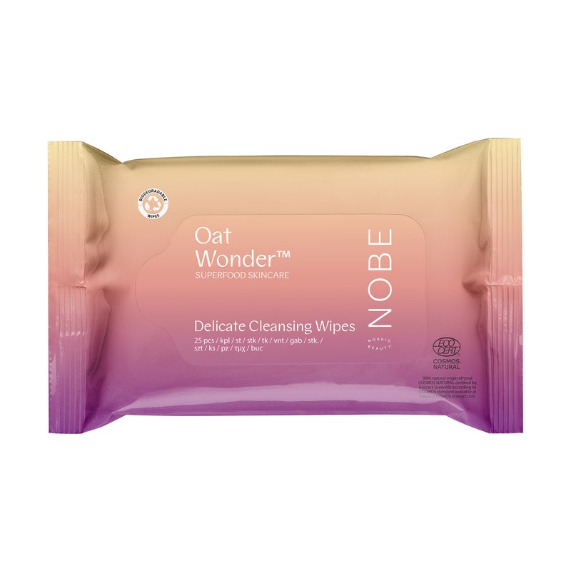 NOBE Oat Wonder Delicate Cleansing Wipes - puhdistusliinat 25 kpl