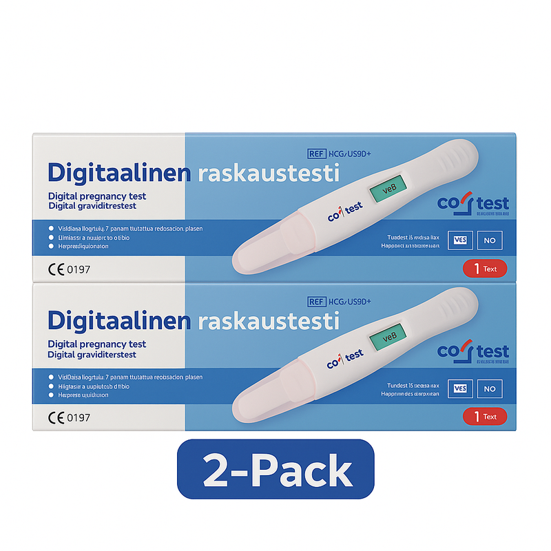 Raskaustesti digitaalinen 2kpl